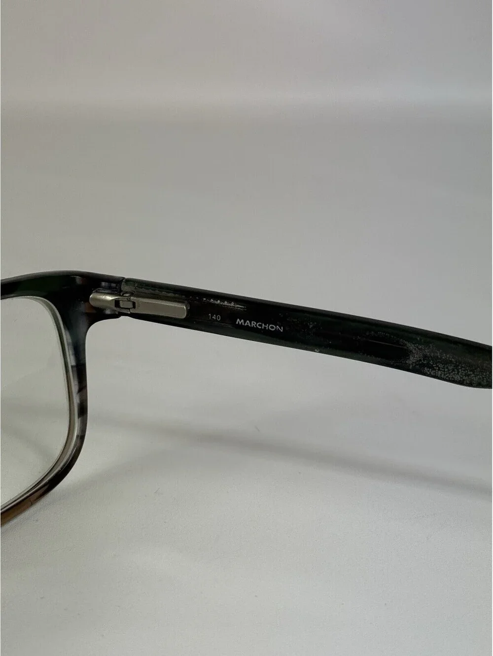 Marchon NYC 53:17 140 Black / Green Mens Eye Glasses Frames Only